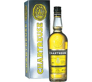 Chartreuse licor de hierbas etiqueta amarilla