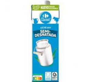 Leche Semidesnatada Carrefour Brik 1 L.