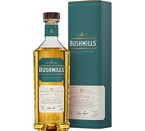 Bushmills whiskey de malta irlandés 10 años 