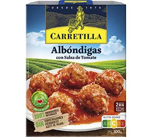 Carretilla Albóndigas con Salsa de Tomate