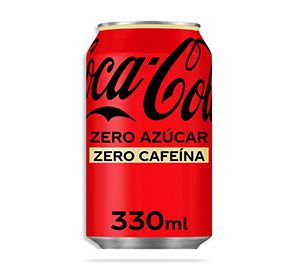 Coca Cola zero sin cafeína bote 330ml