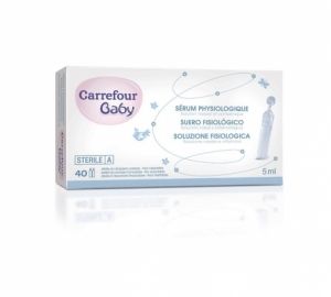 Suero fisiológico bebé Carrefour Baby 40 ud.