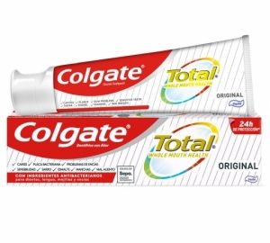 Dentífrico ingredientes antibacterianos Total Original Colgate 75 ml.