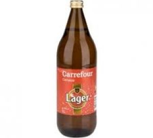 Cerveza Carrefour Lager Botella 1 L.