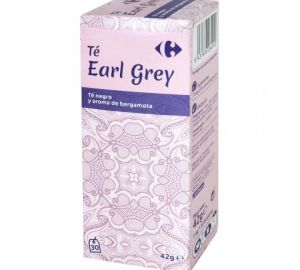 Té negro Earl Grey en bolsitas Carrefour 30 ud.