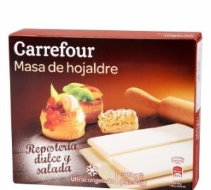 Masa De Hojaldre Estirada Carrefour 500 Gr.