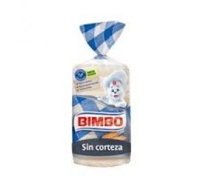 Pan de Molde Blanco sin Corteza Bimbo Bolsa 450 Gr.