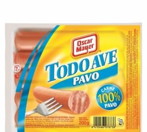 Salchichas cocidas de pavo 'Todo Ave' Oscar Mayer 200 g.