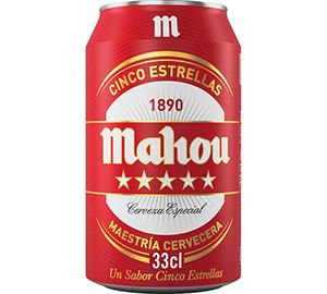 Cerveza Rubia Mahou 5 Estrellas