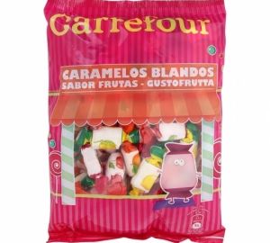 Caramelos de goma sabor fruta Carrefour 500 g.