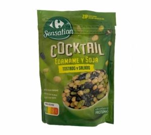 Cocktail de edamame y soja Carrefour doy pack 100 g.