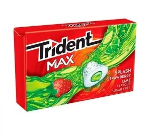 Chicles trident max fresa y lima