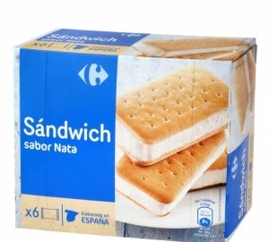 Sandwich de nata Carrefour 6 ud.