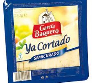 Queso Semicurado Cortado Garcia Baquero Envase 250 Gr.