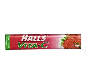 Caramelos halls vita-c fresa