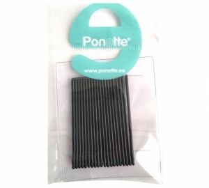 Horquilla clásicas negras Ponette 20 ud.