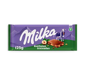 Chocolate con avellanas milka 125g