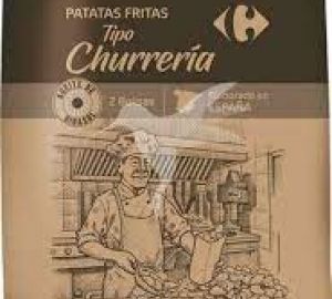 Patatas Fritas Churrería Aceite Girasol Carrefour 2x150 Gr.