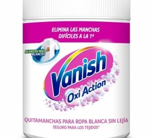 Quitamanchas en polvo ropa blanca sin lejía Vanish Oxi-Action 900 g.