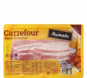 Carrefour.esSupermercadoProductos FrescosCharcuteríaBacon y Panceta Bacon en lonchas Carrefour sin g