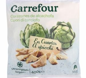 Cortes de alcachofa Carrefour 400 g.