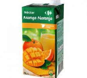 Néctar de Mango y Naranja Carrefour Brik 1 L.