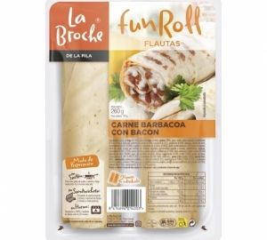 Flauta carne barbacoa con bacon Fun Roll La Broche 260 g.