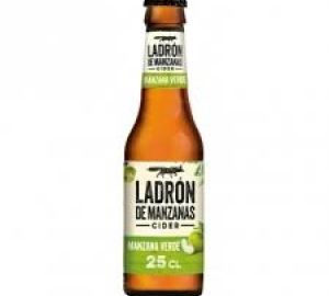 Cider Ladrón De Manzanas Sabor Manzana Verde Botella 25 Cl.