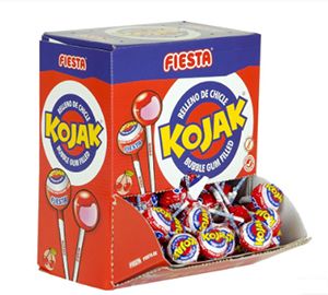 Porra Kojak cereza con chicle