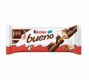 Barritas de chocolate con leche y crema de avellanas Kinder Bueno 2 ud.