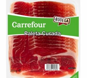 Paleta curada en lonchas Carrefour sin lactosa 200 g.