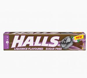 Caramelos halls regaliz