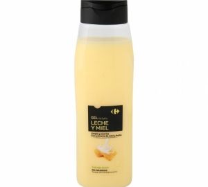 Gel de ducha leche y miel Carrefour 750 ml.