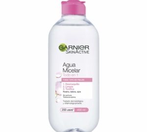 Agua micelar clásica para pieles normales todo en uno Garnier Skin Active 400 ml.